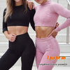 Long sleeve Sport Set Seamless Yoga Set Workout Sleeveless